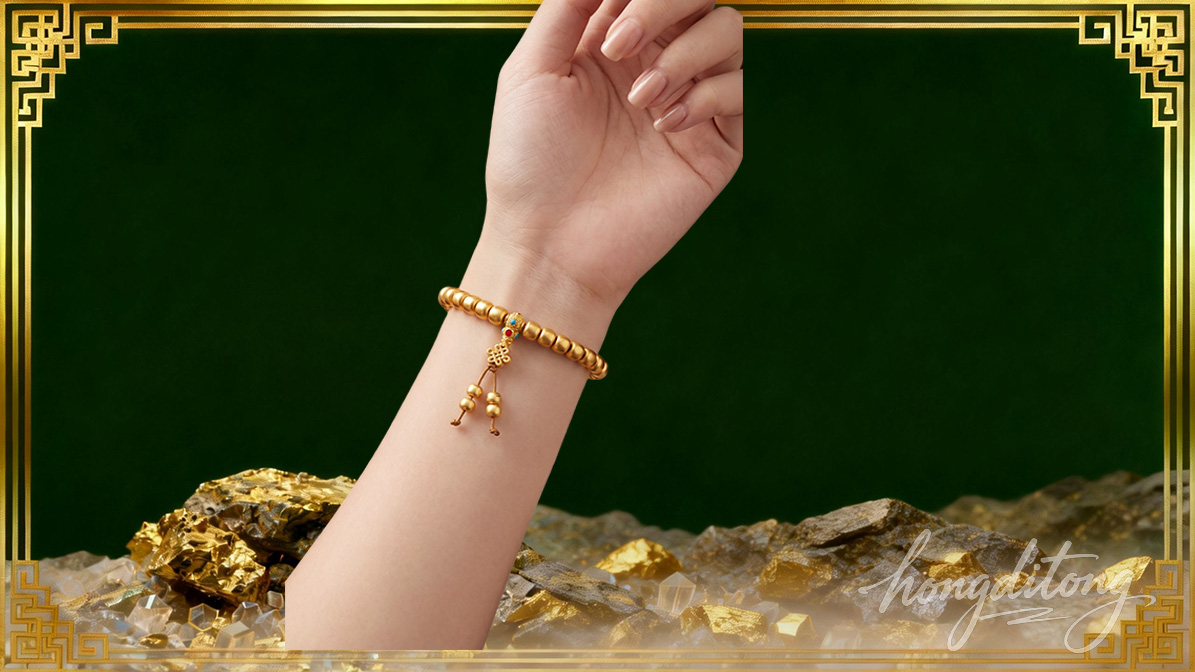 足金中国结手串